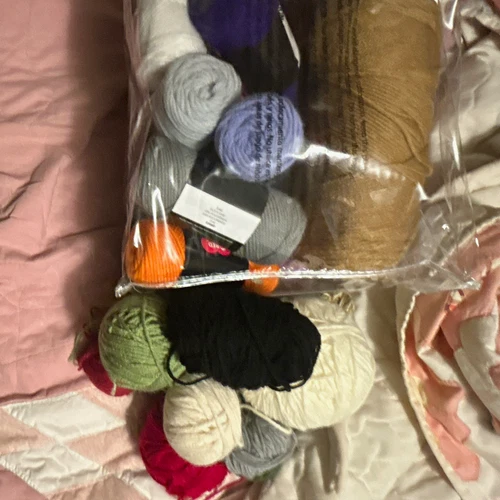 Multicolor Assorted Yarn Skeins & Balls Mixed Lot for Crafts Crochet Knitting - product listing photo