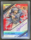 2025 Diamond Icons Dylan Crews White PolychromatINK Auto RC Red/Purple Ink #/5