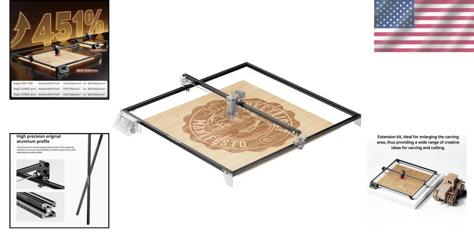 Ultimate Laser Engraving Expansion Kit: 4.5x Larger & Rigorous Quality Tested - Image 2 of 4