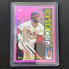 💎2026 TOPPS BASEBALL PINK HOLO FOIL PROFILES BRYCE HARPER #TP-19