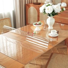 Clear Table Protector 36x60 Inch Waterproof PVC Desk Cover for Dining