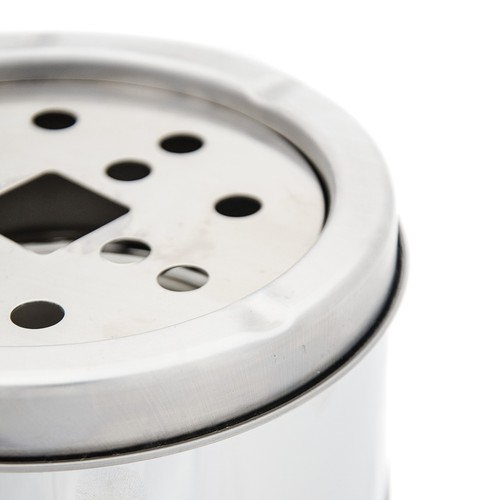 Standaschenbecher Steh-Ascher Edelstahl-Mülleimer glänzend kompakt 37,5 cm - Bild 4 von 4