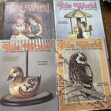 Vintage Tole World Magazine Lot Of 4 1983 Tile Decorative Painting Patterns