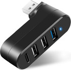 4 Port USB Hub 3 USB + Type C Adapter USB 3.0 High Speed Data Splitter