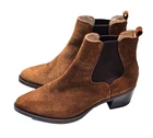 V01) UNISA women's ankle boots size 39 genuine leather brown like new