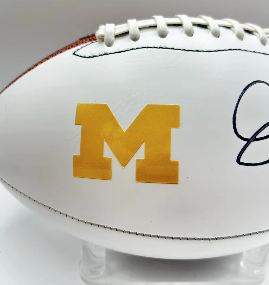 Jim Harbaugh Signed Michigan Wolverines Football Champions PSA/DNA COA - Image 3 of 4