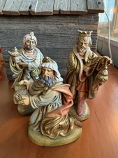 3 VTG Fontanini KINGS WISE MEN Melchior Gaspar & Balthazar Nativity Figurines 5"