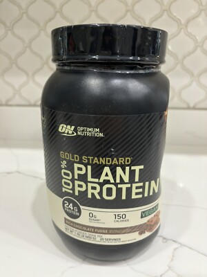 Gold Standard 100% Plant Based Protein Powder, Rich Chocolate Fudge 20 Servings