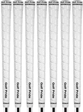 Golf Pride Tour Wrap 2G Golf Grips Midsize White - Set of 7 - High Tack