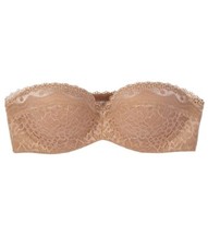 B'TEMPT'D by Wacoal AU NATURAL b. enticing Strapless Lace Bra w/o Straps Sz 34C