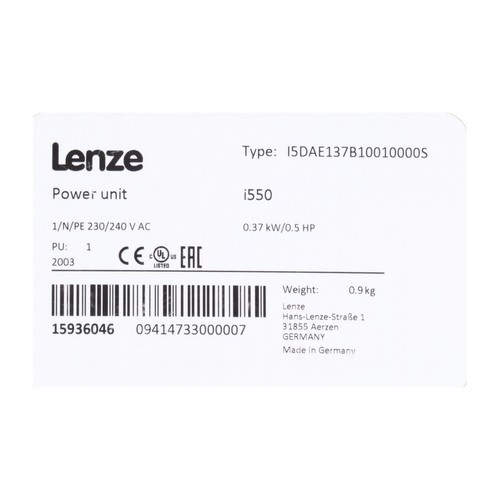 Lenze I5DAE137B10010000S New NFP - Picture 2 of 10