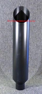 Diesel Black Powdercoat Mitre Stack 4'' - 7'' - 36'' Long