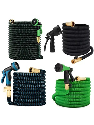 #ad #ad 2025 upgraded 100FT 4X Stronger Deluxe Expandable Flexible Garden Water Hose $28.99