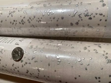 1 DblRl  FABRICUT 50218W SPEZIA Fondant Metallic + Texture Wallpaper $160 Retail