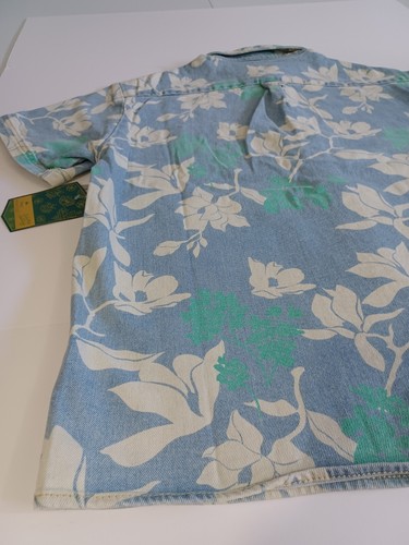 Camisa Tiana Princesa Denim Floral Abotonada Parques Disney Talla Mediana Adulta Nueva con Etiquetas - Imagen 11 de 24