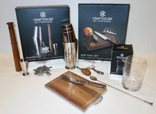 Crafthouse by Fortessa Boston Shaker + Bar Tool Set + Mixing Glass + Bar Spoon.