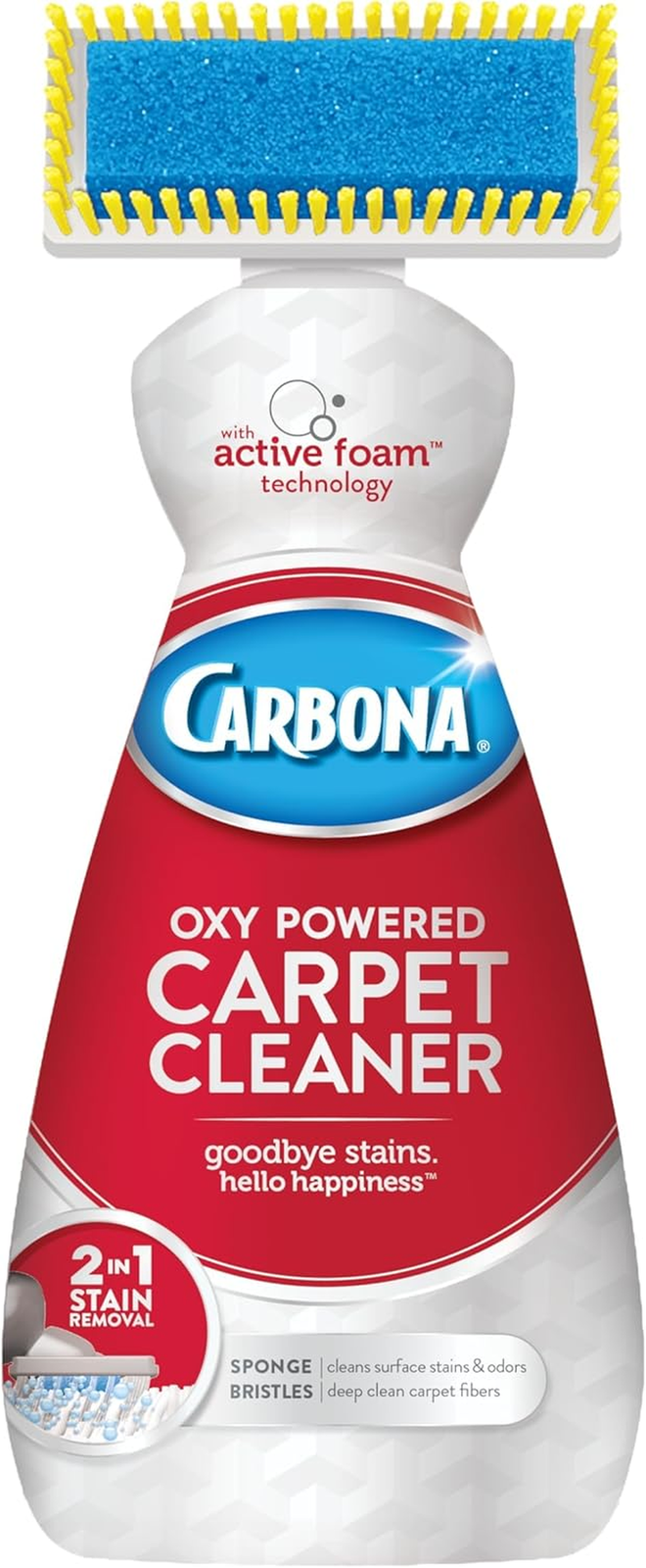 Carpet Cleaner with Brush | Oxy-Powered Foam for Spot Stain Removal | 13.5 Fl Oz-image