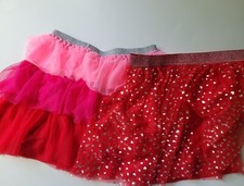 Girls Valentine's Day Tutu Skirts XL 14-16 2 Tutu's Pre-Owned Great Condition