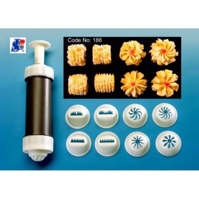 FREE SHIPPING Pineapple Jam Tart Nastar Semperit Plunger Presser 8 mold