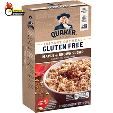 , Gluten Free Instant Oatmeal, Maple & Brown Sugar, 8 Ct