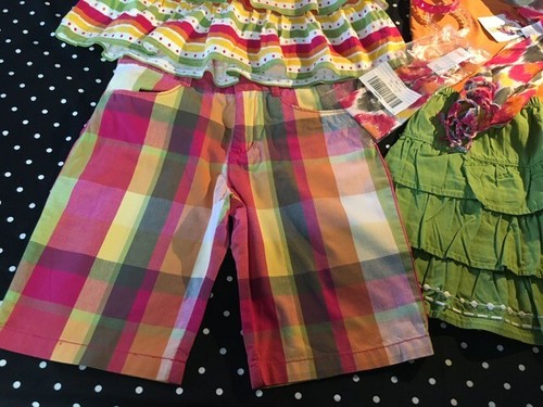 Gymboree Batik Summer top skort skirt shorts bracelet hair scarf 9 10 lot set - Picture 2 of 8