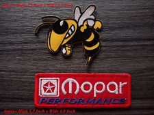 2pcs Mopar Super Bee Motorcycles Racing Car Patch Embrodered Iron Or Sewn On 2pcs Mopar Super Bee Motorcycles Racing Car Patch Embrodered Iron Or Sewn On