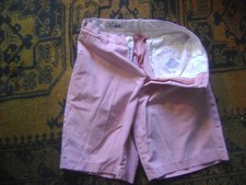 MURRAY'S 30X9"INSEAM ALL COTTON CANVAS NANTUCKET RED SHORTS; GREAT FADE-EXC