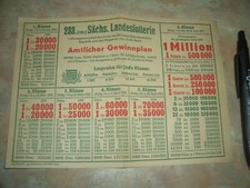 S&auml;chsische Landeslotterie  Werbung  1955