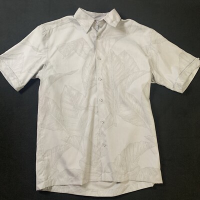 NEW Cafe Luna Men's Short Sleeve Floral Shirt Size Sz S Light Blue NWT