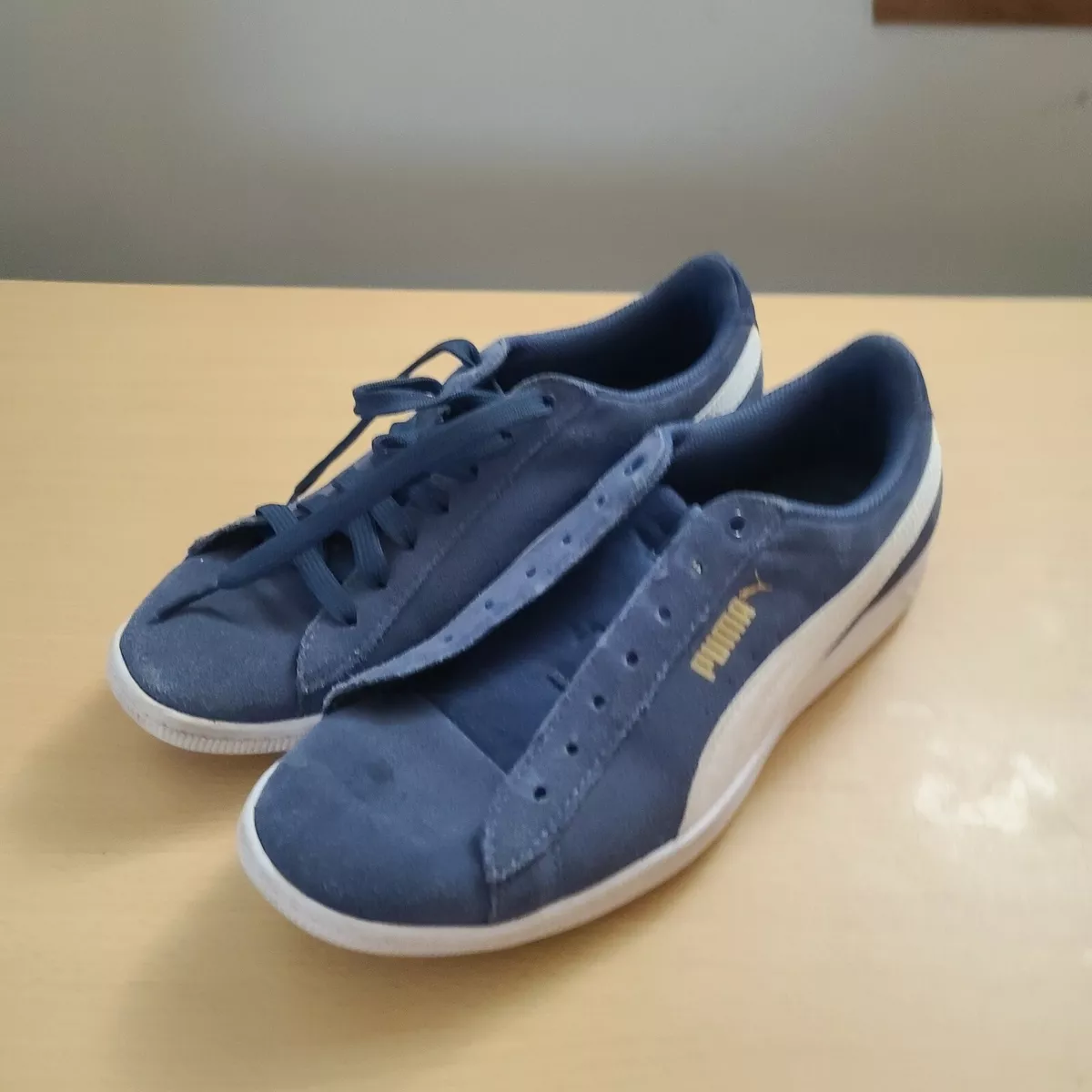 Womens navy sales blue puma shoes