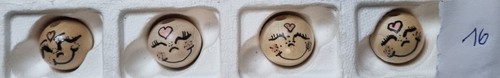 Sorgenwürmchen Köpfe Häkeln 4x 20mm Holzkugeln Gesicht, Kostenloser Versand - Bild 6 von 21