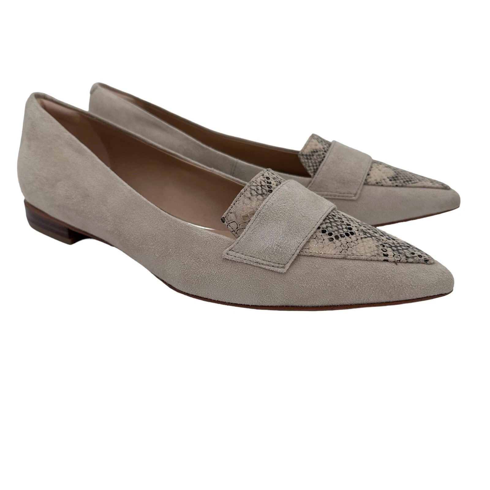 Scarpe basse eleganti Clarks donna taglia 10 Laina 15 mocassino 2 beige pelle