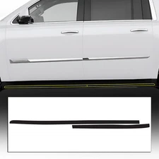 Fits Cadillac Escalade 15-20 Side Skirt Chrome Delete Decal Blackout Vinyl Wrap