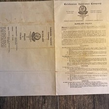 Ancien document vintage Palestine politique de la compagnie calédonienne 1944