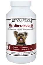 VetClassics Cardiovascular Tablets For Dogs, 120 Chewable Tablets