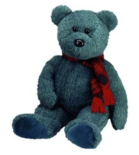TY Beanie Buddy - WALLACE the Bear (13.5 inch) - MWMTs Stuffed Animal Toy