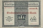 Banknote Olbernhau 1923 Inflationsgeld Municipality Olbernhau used (III) 1923 10