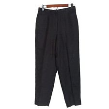 Talbots VTG 100 Linen Black Tapered Trouser Pants Size 12 LagenLook Minimalist