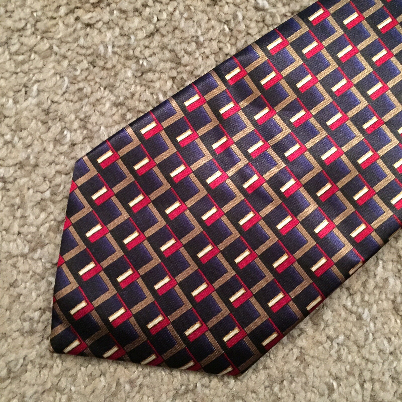 Modern Elements Multicolor Geometric 100% Polyest… - image 3