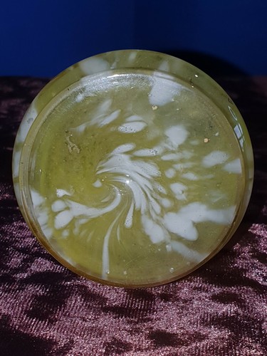 Victorian Welz (?) Yellow & White Spatter Glass, Enamelled Ewer - Picture 6 of 7