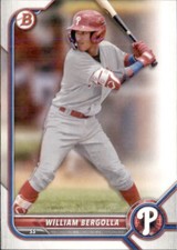 2022 BOWMAN DRAFT PHILADELPHIA PHILLIES - WILLIAM BERGOLLA #BD-88