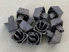 Qty 10 IBM Model M Keyboard Blank Key Stem Dark Gray Keystems Buckling Grey