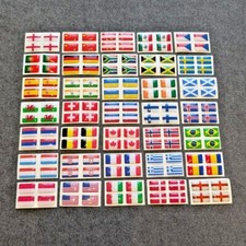 WORLD FLAGS GEL DOMED STICKERS - CHOOSE YOUR STYLE - 4X 17MM x 10MM