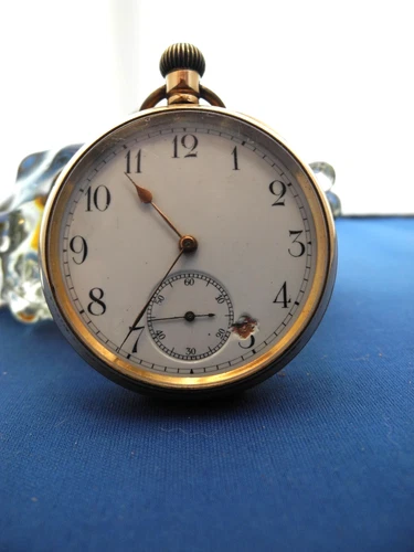 Antique GOLD PLATE pocket watch by G.F.Hamilton Edinburgh,WORKS