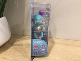 New ZOE Turquoise Blue Baby Monkey Fingerlings Interactive Toy