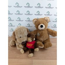 Gund Plush Lot Teddy Bear Sno' Capt Dog Curious George Monkey Stuffed Animal Set