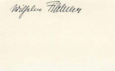 ANTARCTIC EXPLORER Wilhelm Filchner autograph, signed card