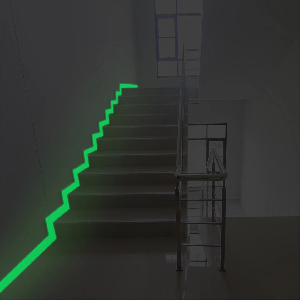 Glow In The Dark Luminous Tape Sticker Self Adhesive Saftey Fluorescent Decor - Image 4 of 4