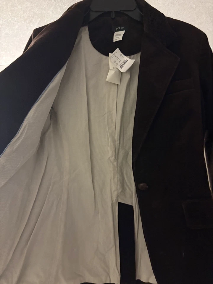 NUEVO BLAZER J CREW PANA MARRÓN OSCURO TALLA 6 RARO Foto 4 de 4