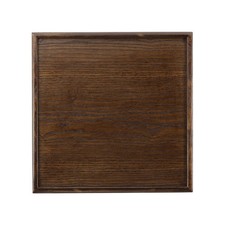 11.8x11.8 Inch Wooden Serving Tray Square Decorative Platter, Brown